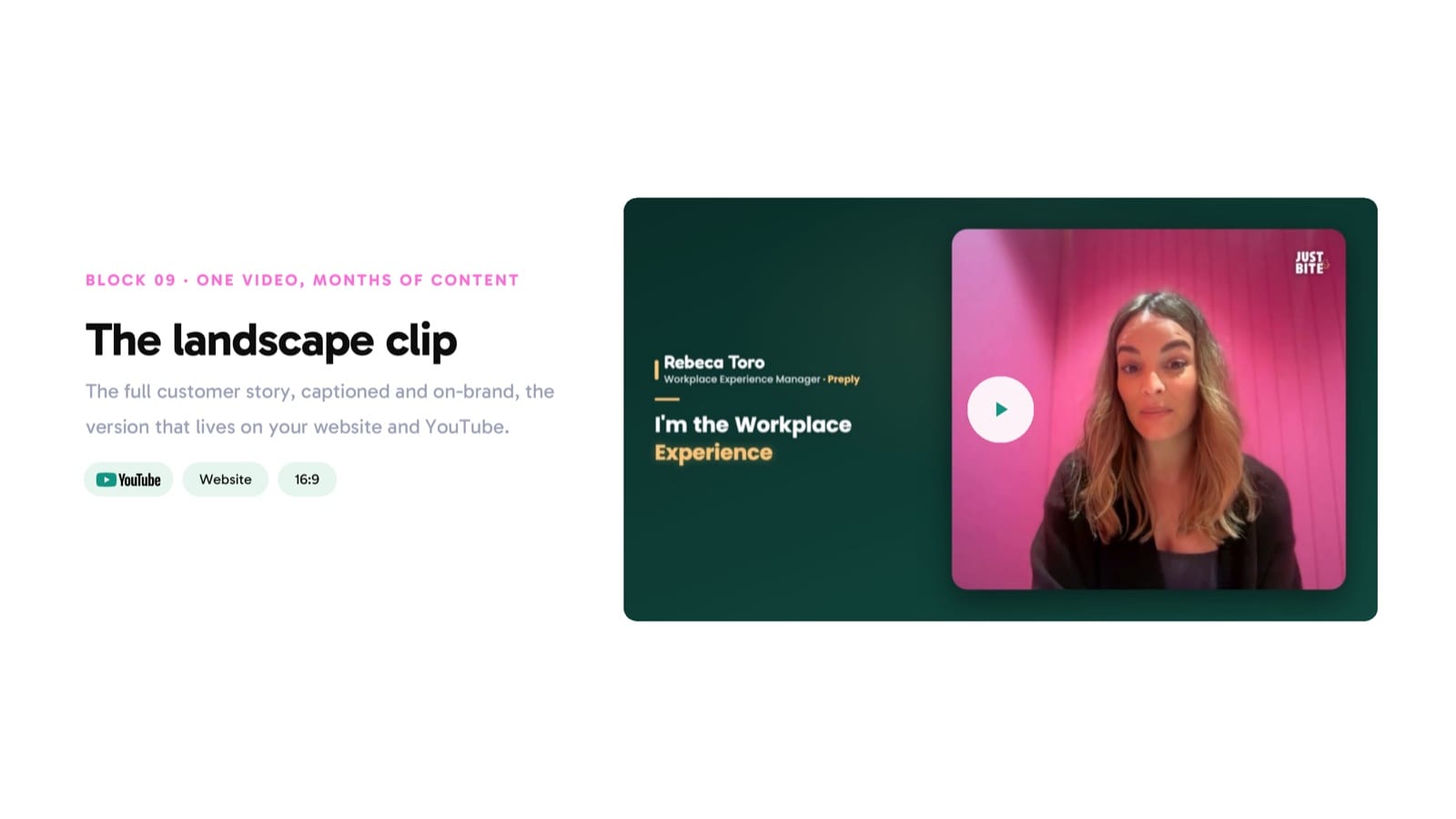 A video, as a human sees it