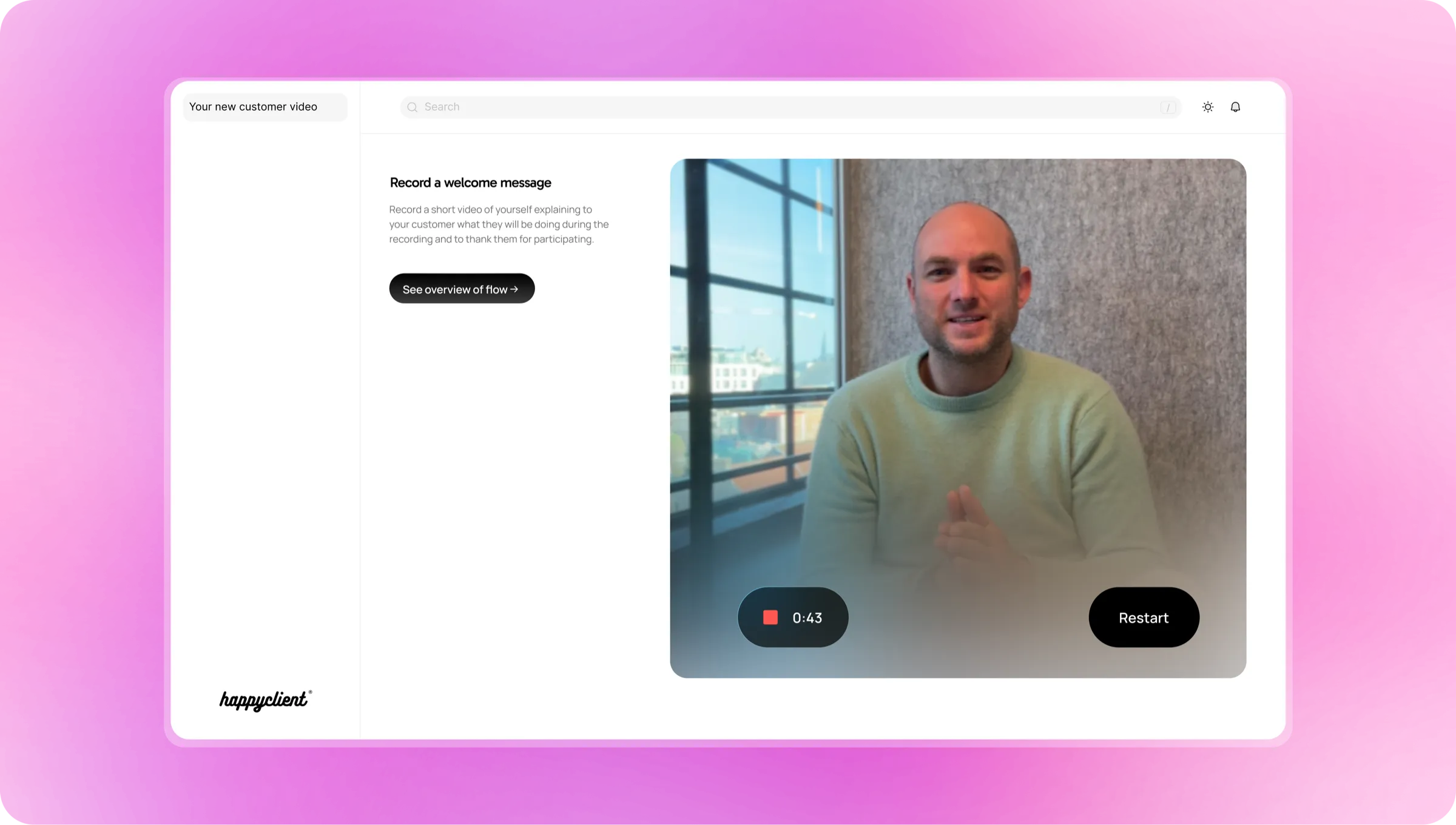 Your personalised video interview