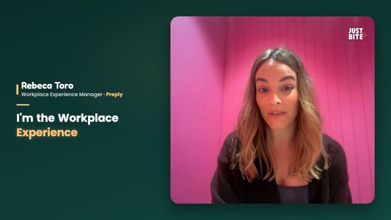 Montage soigné du témoignage de Rebeca Toro, avec titres et logo